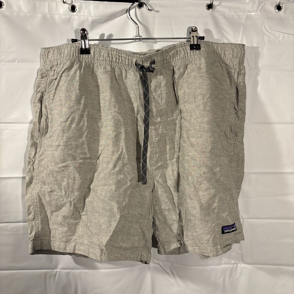 Patagonia Baggies Naturals Shorts Mens XL Green Hemp Blend 6" Outdoor Hiking